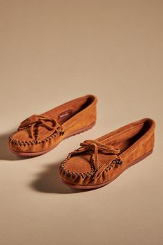 * Suede upper, insole* Rubber sole* Slip-on styling* Imported Minnetonka Moccasins Outfit, Winter Concert Outfit, Moccasins Outfit, Wear To A Concert, Concert Outfit Winter, Minnetonka Moccasins, Shoes Unique, In The Winter, Concert Outfit