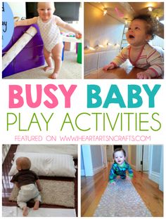 the busy baby play activities are great for toddlers