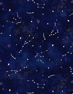 a blue background with white stars and crescents on it's sides, in the night sky