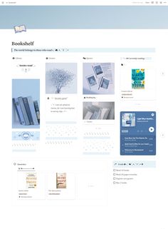 an image of a web page for bookshelf