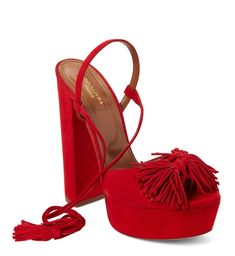 Rachel Zoe Style, Lipstick Red, Red Sandals, Wild One, Suede Sandals, Wild Ones, Platform Sandals, Shoes Women Heels, Block Heels