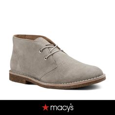 in stock Mens Vegas Outfits, Vegas Mens Outfit Ideas, Mens Outfit Ideas, Vegas Outfit, Chukka Boot, The Genius, Suede Lace, Gray Suede, Casual Boots