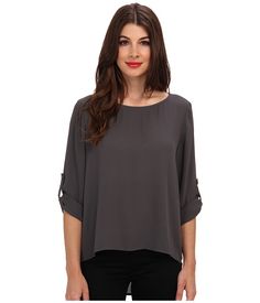 Brigitte Bailey Tiffany Blouse Chic Shirttail Hem Tops For Business Casual, Chic Business Casual Tops With Shirttail Hem, Chic Viscose Top With Shirttail Hem, Chic Viscose Tops With Shirttail Hem, Chic Rayon Tops With Shirttail Hem, Modern Business Casual Summer Blouse, Chic Summer Top With Shirttail Hem, Chic Linen Tops With Shirttail Hem, Elegant Shirttail Hem Tops For Day Out