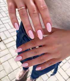 Kutek Disney, Baby Pink Nails, Basic Nails, Girls Nails, Classy Nails, Dream Nails, Cute Nail