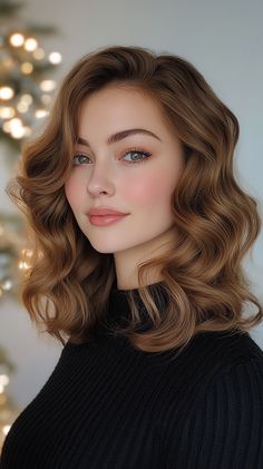 🎀💝 Dreamy Hollywood Curls Retro waves Christmas hairstyle | Remarkable Splendor 🌺 Christmas Hairstyle, Hollywood Curls, Saving Techniques, Christmas Hairstyles, Retro Waves, Holiday Hairstyles, Sleek Hairstyles, Vintage Glam, Time Saving