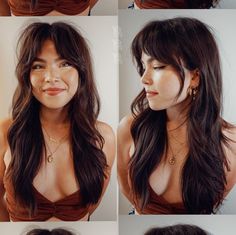 20 Ways To Wear A Bold And Beautiful Wolf Cut With Bangs Straight Wolfcut, Haircut Wavy Hair, Wolfcut Long, Long Wolfcut Haircut With Bangs, Long Shag Haircut, Haircut Wavy, Bangs Straight, Long Haircuts, Haircut With Bangs