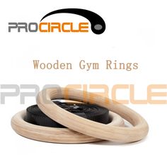 the wooden gym rings are ready to be used in this exercise program for beginners