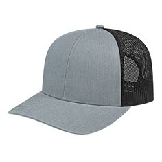 This classic, comfortable cap is made of a durable poly/cotton blend with a mesh back for breathability. The logo of your choice can be custom embroidered onto the front, back, side, and/or front bill. With multiple colors available and embroidery included in the price, this cap is sure to meet your needs and budget. Embroidery Location and Size: Front Panels: 5.5"w x 2.5"h Side Panels: 2.25"w x 2"h Across Back Seam: 3.5"w x 1"h Left & Right Back Panels: 1.5"w x 1.5"h Description: Medium profile