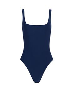 Blue Swimwear With Wide Straps For Swimming, Blue Fitted Swimwear With Wide Straps, Elegant Compressive Elastane Swimwear, Elegant Compressive Solid Swimwear, Elegant Compressive Solid Color Swimwear, Summer Swimwear With Seamless Construction And Wide Straps, Seamless Swimwear With Wide Straps For Summer, One-piece Seamless Swimwear, Seamless One-piece Elastane Swimwear