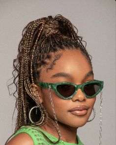 Marsai Martin Hairstyles Braids, Marsai Martin Braids, Marsai Martin Hairstyles, Marsai Martin, African Hair Braiding Styles, Blonde Braids, Box Braids Hairstyles For Black Women