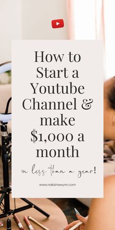 how to start a youtube channel How To Start Youtube, Youtube Hacks, Start Youtube Channel, Youtube Business, Video Marketing Strategies, Making Youtube Videos, Youtube Success