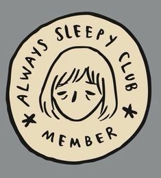 the logo for always sleepy club member