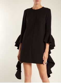 Ellery Dress, Dinner Wear, Crepe Dress, Ruffles, Must Haves, Cold Shoulder Dress, Lookbook, Long Sleeve, How To Wear