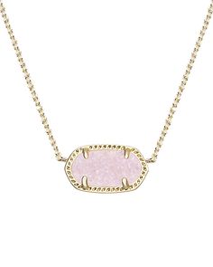 Whether layered with a statement necklace or worn on its own, our classic Elisa Pendant Necklace in Light Pink Drusy is a delicate accessory that will soon be your favorite go-to. Pear Shaped Diamond Necklace, Elisa Pendant Necklace, Kendra Scott Necklace Elisa, Smart Jewelry, Necklace Amethyst, Kendra Scott Necklace, Gucci Mane, Pretty Images, Jewelry Organizer Box