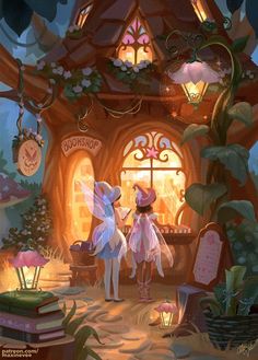 동화 삽화, Arte Peculiar, Storybook Art, Fairytale Art, Dreamy Art, Fairy Art, Fairy Land, Fairy House, Art Therapy