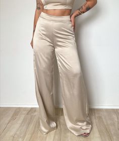 Silk Satin Outfit, Satin Outfit, Silk Satin, Satin, Silk, Pants, Quick Saves, Instagram, Clothes