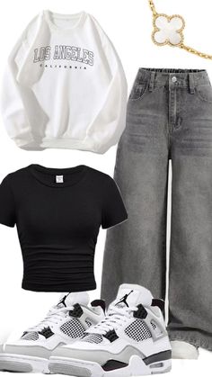 Baggy Outfit Ideas, Winter Outfits Women, Cute Fits, Casual Style Outfits, Teen Fashion Outfits, Black Charcoal, Aesthetic Fashion, Teen Fashion, Casual Style