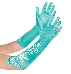 Pin for Later: 14 of the Best Store-Bought Frozen Costumes For Kids Elsa's Gloves Every Frozen fan knows that Elsa spent the first half of the film covering up her hands. These Elsa gloves ($7) will give your tot the same look. Cartoon Gloves, Costume Gloves, Blue Costumes, Disney Frozen Elsa, Frozen Birthday Party, Long Gloves, Frozen Party