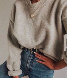 Winter Mode Outfits, 2020 Style, Beige Pullover, Pullover Outfit, Cute Outfits For School, Pretty Clothes, Pinterest Closet