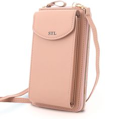 Versatile Pink Phone Bag For Travel, Pink Large Capacity Phone Bag For Everyday Use, Large Capacity Pink Phone Bag For Everyday, Pink Versatile Phone Bag For Travel, Pink Portable Phone Bag For Travel, Pink Phone Bag For Travel, Portable Pink Phone Bag For Travel, Versatile Beige Phone Bag With Cell Phone Pocket, Beige Crossbody Phone Bag With Card Slots