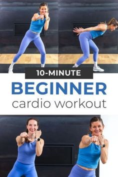 the 10 minute beginner cardio workout is an easy way to do it yourself