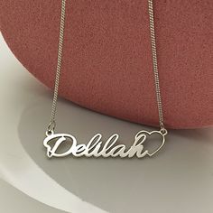 Elevate gifting to a whole new level with our Custom Engraved Heart Necklace. This exquisite piece combines the elegance of a personalized nameplate necklace with the heartfelt touch of an engraved heart design. Crafted to perfection, this necklace becomes a canvas for your chosen name, ensuring a piece that resonates with your unique style. Celebrate cherished moments with a meaningful gesture - whether it's a Mother's Day surprise, a heartwarming Christmas present, or simply a heartfelt gift f Personalized Nameplate Necklace, Engraved Heart Necklace, Necklace With Heart, Heart Christmas, Nameplate Necklace, Gold Name Necklace, Special Words, Rose Gold Chain, Christmas Gift For Her