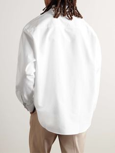 Shop AMI PARIS Button-Down Collar Logo-Embroidered Cotton Oxford Shirt, Explore the latest in-season AMI PARIS collection today on MR PORTER Paris Shirt, Ami Paris, Plain Shirts, Oxford Shirt, Button Down Collar, Mr Porter, Logo Embroidered, Latest Design, Fashion News