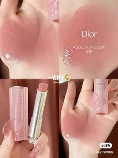 Dior Addict Lip Glow Color Awakening Balm SPF 10 by Christian Dior for Women - 0.12 oz Lip Color, For all skin type, Matte finish Dior Lip Swatches, Dior Lip Glow Swatch, Dior Swatches, Eyeliner Glitter, Membentuk Alis, Dior Lip, Dior Addict Lip Glow, Dior Lip Glow, Dior Addict Lip