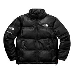 Supreme FW17 X The North Face Leather Nuptse Jacket 'Black' SUP-FW17-617 North Face Supreme, Bape Outfits, Nuptse Jacket, Snowboarding Outfit, Mens Fashion Classy, Black North Face, North Face Women, North Face Jacket, Baddie Outfits