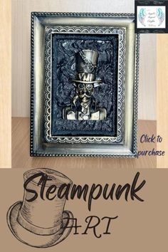 the steampunk art project is featured in this image