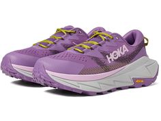 Hoka Women's Skyline-Float X - Women's Shoes : Amethyst/Pink Twilight : For information on how HOKA ONE ONE contributes to the community, please visit the page. , , Ideal for your hiking and off-road adventures, the Hoka Skyline-Float X shoes offer smoother heel-to-toe transitions. The synthetic and textile upper of these sneakers provides superior comfort and durability while the full-length Pebax plate delivers stability. These sports shoes feature a padded collar and tongue for added comfort Trail Running Sneakers Purple With Round Toe, Purple Trail Running Sneakers With Round Toe, Purple Trail Running Sneakers, Purple Lace-up Spring Running Shoes, Hoka One One, Off Road Adventure, Sports Shoes, Womens Running Shoes, The Community