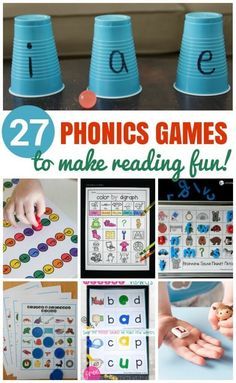 these are some fun phonics games to make reading fun