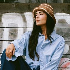 This crocheted, plant-dyed checkered bucket hat is an exclusive design for this Fall. Made by hand from naturally-dyed, cabuya plant fiber. A cute, packable hat made by hand and in small batches by our talented women artisan group. In Stock & Shipping Now. Our hats are handmade and one-of-a-kind. This means that no two are exactly alike and almost all contain irregularities from size to color. Please allow for slight imperfections as this is what adds to the unique character of each hat. Style N Casual Handwoven Crochet Hat With Curved Brim, Casual Handwoven Crochet Hat With Flat Brim, Casual Brimmed Handwoven Crochet Hat, Casual Handwoven Wide Brim Bucket Hat, Casual Brimmed Crochet Hat Handwoven, Casual Handwoven Brimmed Crochet Hat, Casual Handwoven Brimmed Hat, Casual Handwoven Fedora Crochet Hat, Casual Handwoven Crochet Fedora Hat