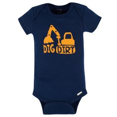 Our Onesies® bodysuits are designed for versatility, easy on and off, and of course, comfort! We use STANDARD 100 by OEKO-TEX® certification on products tested in an independent laboratory against a list of more than 400 harmful substances, including PFAS. This pack includes eight construction truck themed Onesies® bodysuits. Construction Outfit, Baby Size Chart, Construction Zone, Cotton Sleepwear, Toddler Boy Outfits, Baby Grows, Toddler Girl Outfits, Baby Size, Toddler Sizes