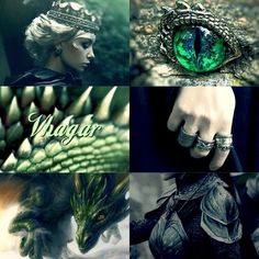 a series of photos showing the different types of dragon rings and their names on them