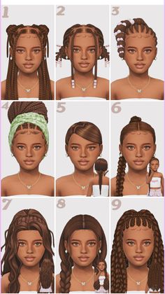 the steps to braiding your hair in different styles and colors, with instructions on how to