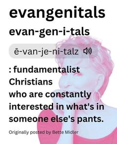 a woman with pink hair is talking on her cell phone and the caption says evan - gen - tals