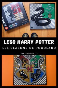 Lego Harry Potter Les blasons de Poudlard Pixel Art, Mural, Baseball Cards