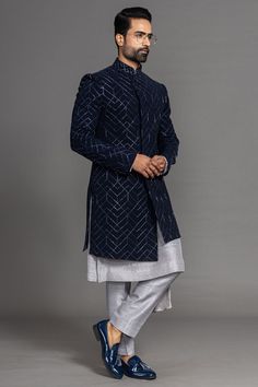 Sangeet Outfit For Men, Indowestern Outfits For Men, Marriage Dress For Men, Indo Western Outfits For Men, Indowestern Sherwani, Mens Indian Wear