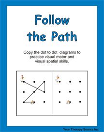 the book cover for follow the path, which features two dots and an arrow on it