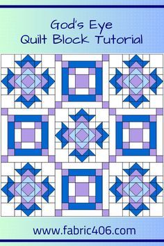 the quilt pattern for god's eye quilt block