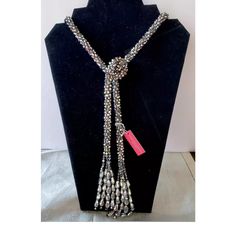 Christian Siriano Silver Tassel Necklace, New With Tags Mesh Scarf, Christian Siriano, Tassel Necklace, Womens Jewelry Necklace, Tassels, Jewelry Necklaces, Women Jewelry, Necklaces, Mesh