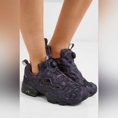 Nib $990 Reebok X Vetements Unisex Sneakers Vetements Shoes, Instapump Fury, Black Reebok, Mesh Sneakers, Genetically Modified, Top Designer Brands, Nike Huarache, Wedge Sneaker, Sneakers Black