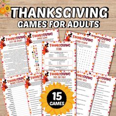 thanksgiving games for adults to play with