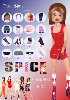 Roblox dti dress to impress girl Spice Girl outfit idea #dresstoimpress #spicegirls #ginger #gingerspice #roblox #dti Roblox Dress Up Games, Brats Dress To Impress, Dress To Impress Party Girl Theme, Dti Party Girl, Dress To Impress Party Girl