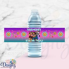 Encanto Water Bottle Label, Encanto Theme Party, Encanto Theme, Water Bottle Labels Birthday, Encanto Birthday, Encanto Party, Candy Treats, Drink Labels, Water Bottle Labels