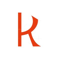 the letter k is made up of two different colors and font styles, but it appears to be red or orange