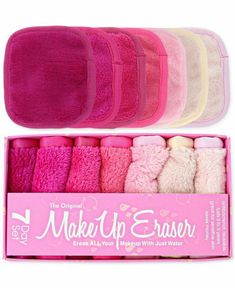 Makeup Eraser Cloth, Penyimpanan Makeup, Pink Eraser, Alat Makeup, Mascara Eyeliner, Makeup Accesories, Makeup Eraser, Makijaż Smokey Eye, Mini Makeup