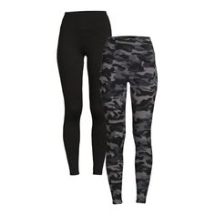 Get active in a two-pack of fleece leggings from Feathers. These womens active leggings keep you covered during your next workout or exercise session with its cozy fleece finish and stretch body that moves with you. So comfy you will want to wear them all day! Size: XL.  Color: Multicolor.  Gender: female.  Age Group: adult. Get Active, Bottom Workout, Fleece Leggings, Active Leggings, Active Women, Womens Activewear, Active Wear For Women, Athleisure, Gender Female