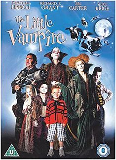 the little vampire on dvd with an adult and two children